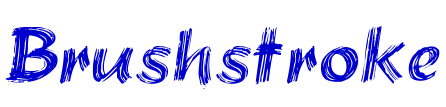 Brushstroke font